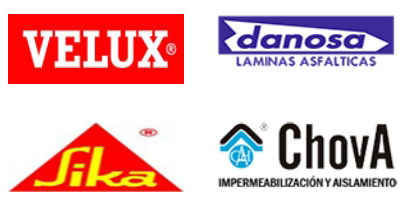 Marcas de las principales empresas de suministros de productos de impermeabilización